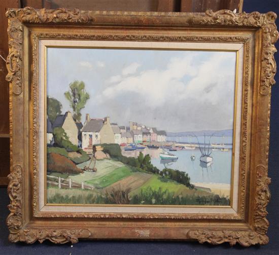 § Georges Charles Robin (1903-2003) Douarnenez, Brittany 18 x 21.5in.